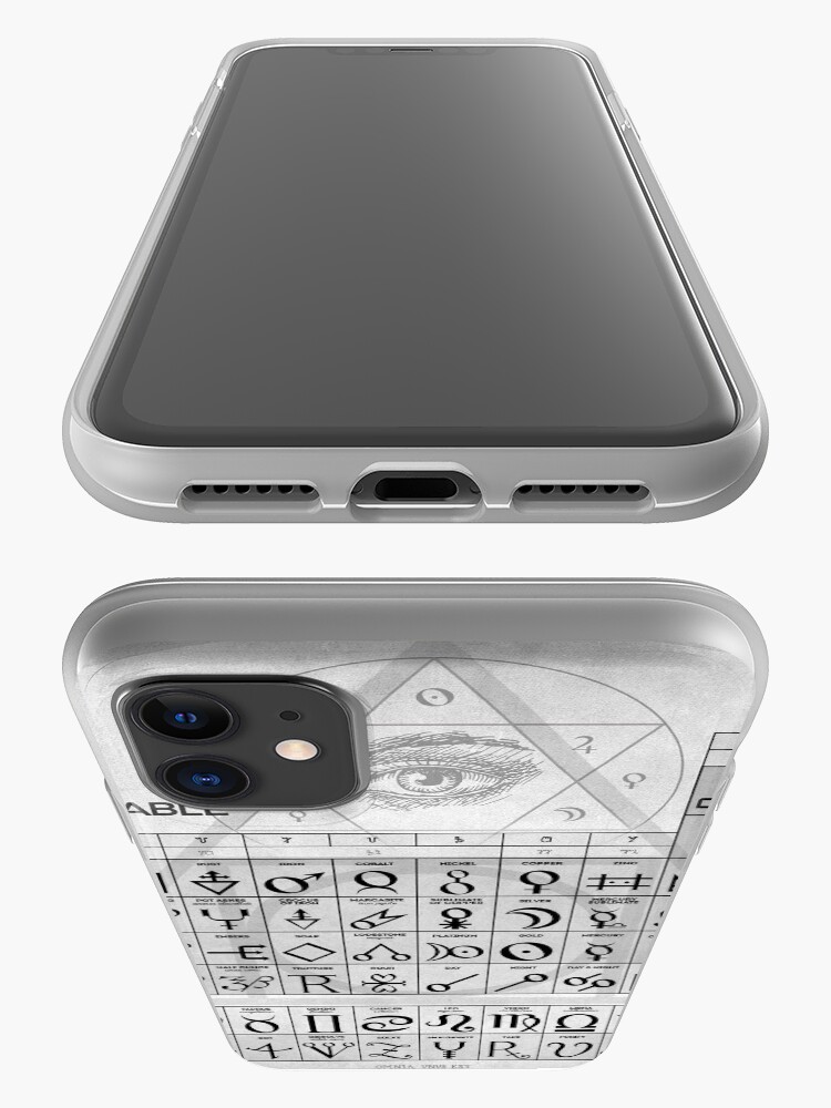 Alternative Ansicht von Die alchemistische Tabelle der Symbole iPhone-Hülle & Cover