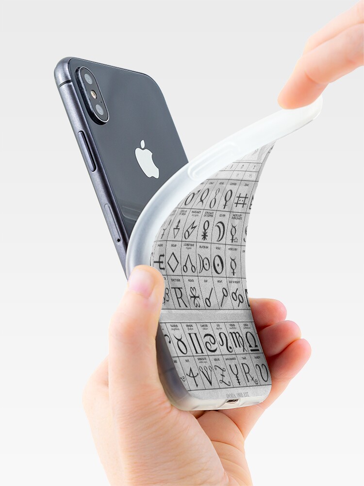 Alternative Ansicht von Die alchemistische Tabelle der Symbole iPhone-Hülle & Cover