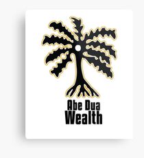 Adinkra Symbol: Ade Dua Literally: Palm tree Wealth, resourcefulness, and self-sufficiency Metal Print