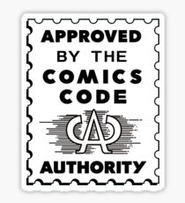 Comics Code Authority Sticker