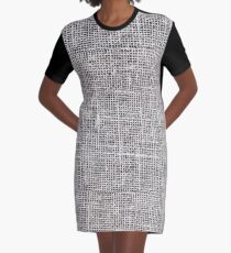 flax material Graphic T-Shirt Dress