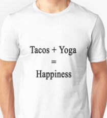 Tacos + Yoga = Happiness Unisex T-Shirt