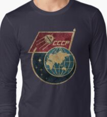 CCCP-Flaggensatellit Langarmshirt