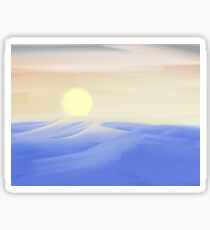 icy landscape Sticker