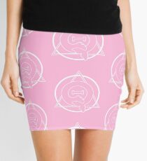 PD (ytb) Theta-Delta Therian Symbol WHITE Mini Skirt