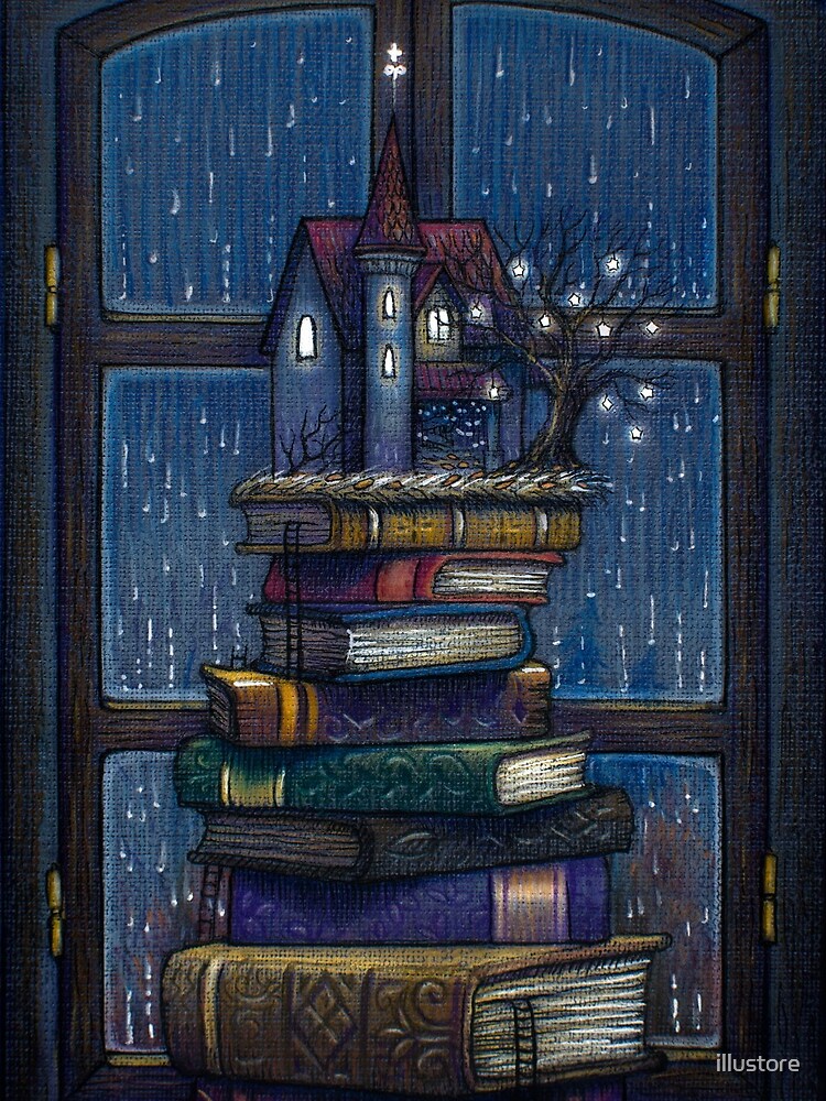 Books castle by illustore