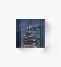 Books castle Acrylic Block