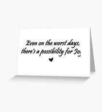 Caskett Joy Greeting Card
