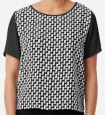 Ruth Bader Ginsburg Black and White Chiffon Top