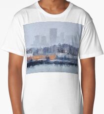 London - Canary Wharf in the fog Long T-Shirt