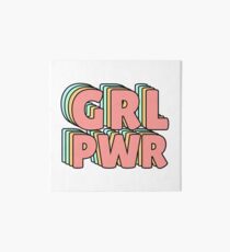 GRL PWR Pastel Galeriedruck