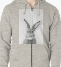 Hase Hoodie mit Reißverschluss