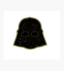 Darth helmet Photographic Print