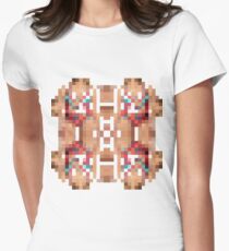 Weave, drawing, figure, picture, illustration,   Structure, framework, composition Women's Fitted T-Shirt