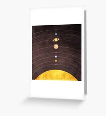 Solar System Greeting Card