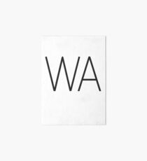 WASHINGTON • SCHWARZ • SKINNY ABBREV. Galeriedruck