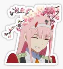 Sakura Zero Two Sticker