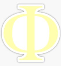 Phi- greek letter sticker Sticker