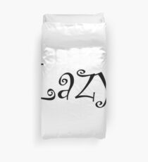 Lazy. What anti-active wear slogans is all about. Duvet Cover