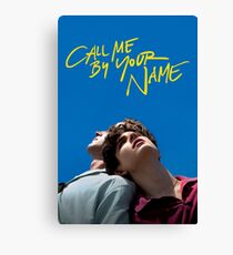 Call me by your name poster Canvas Print