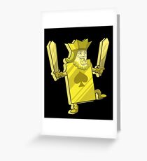 King of Spades Poker - Lucky Gambling Kings Greeting Card