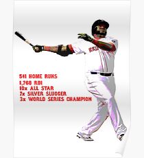 David Ortiz Stats Poster