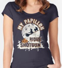 Papillon gift t-shirt for dog lovers Women's Fitted Scoop T-Shirt