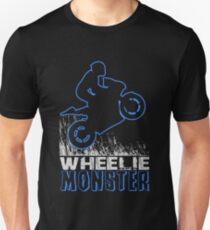 Wheelie Monster Blue Unisex T-Shirt