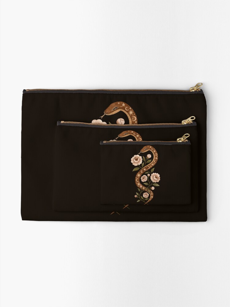 Alternate view of Serpent spells Zipper Pouch
