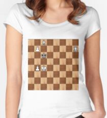 Chess, #Chess #playchess #chesspiece #chessset #chessmaster #Chinesechess #chesstournament #gameofchess #chessboard Women's Fitted Scoop T-Shirt