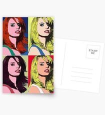 Girl's Head Warhol style (Photo) Postcards