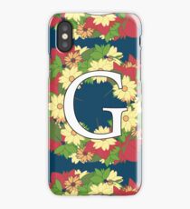 Personalized Flower Design - Names Beginning with G iPhone Case
