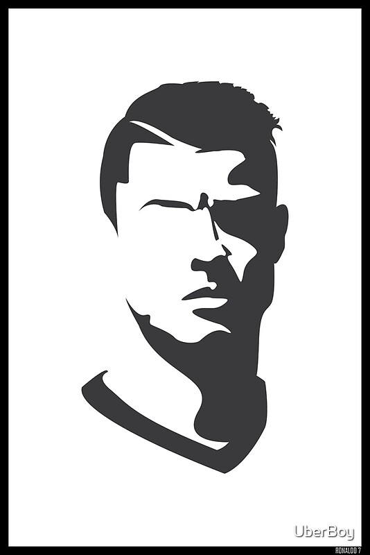 "Cristiano Ronaldo Vector Portrait" Posters by UberBoy ...