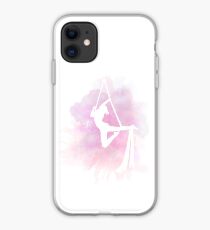 Aerial Silks Watercolor Pinks iPhone Case