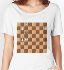 Game of Chess, #bishop, #capture, #castle, #check, #checkmate, #chess, #chessboard, #chessman Women's Relaxed Fit T-Shirt