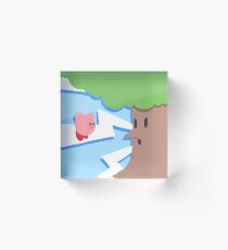 kirby vs. wispy Acrylic Block