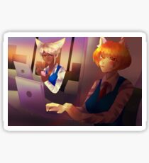 Gijinka Aggretsuko Fenneko Sticker