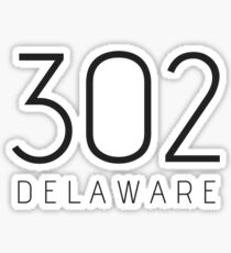 DELAWARE 302 • BLACK Sticker