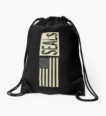 SEALs (Black Flag) Drawstring Bag