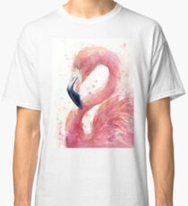 Flamingo Watercolor Classic T-Shirt