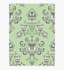 Green Haunted Mansion Pattern Photographic Print