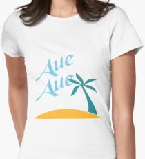 Aue Aue Tailliertes T-Shirt für Frauen
