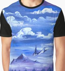 "Cotton Skies" - Acrylic Painting Graphic T-Shirt