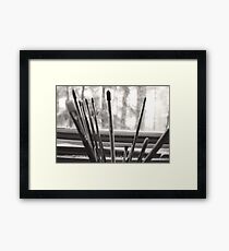 Paintbrushes Framed Print