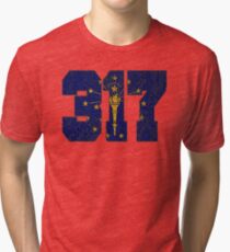 ALWAYS REPPIN' THE 317 Tri-blend T-Shirt