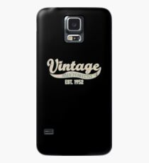 1952 Birthday Gift Vintage Est 66th Birthday 66 Yrs Old B-day Present Case/Skin for Samsung Galaxy