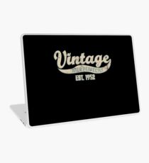 1952 Birthday Gift Vintage Est 66th Birthday 66 Yrs Old B-day Present Laptop Skin