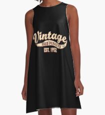 1952 Birthday Gift Vintage Est 66th Birthday 66 Yrs Old B-day Present A-Line Dress