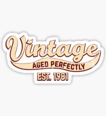 1981 Birthday Gift Vintage Est 37th Birthday 37 Yrs Old B-day Present Sticker