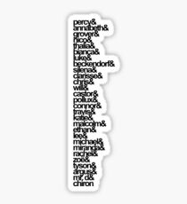 Percy Jackson and the Olympians Characters Sticker